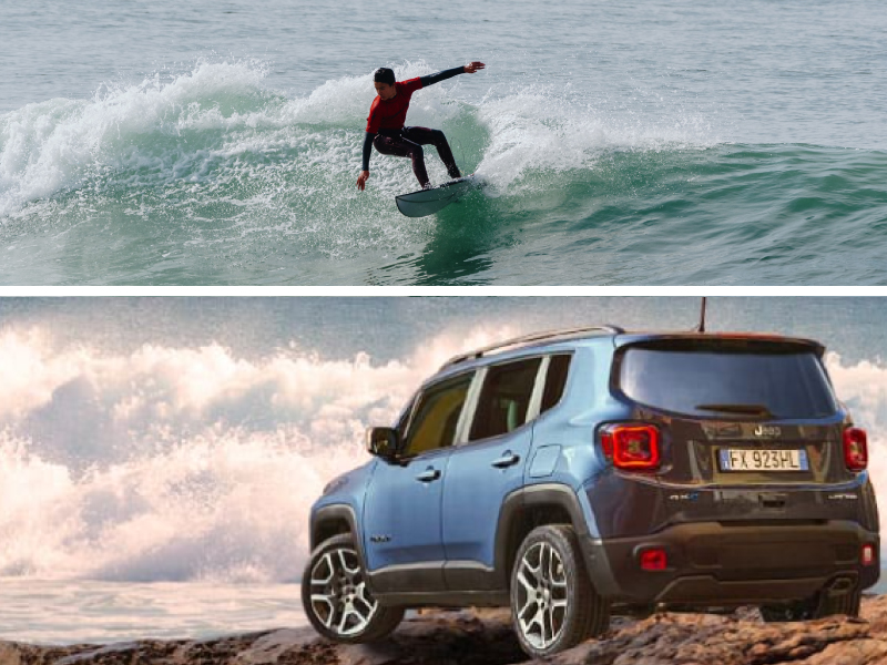 A CAM e Jeep apoiam o Surf nacional