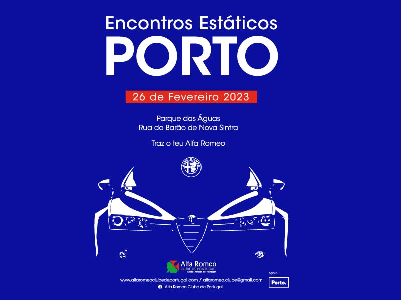 1º Encontro Estático do Porto 2023 em Parceria com Alfa Romeo Clube de Portugal