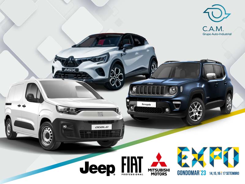 C.A.M. marca presença na Expo Gondomar 2023 com novidades Jeep, Fiat Professional e Mitsubishi