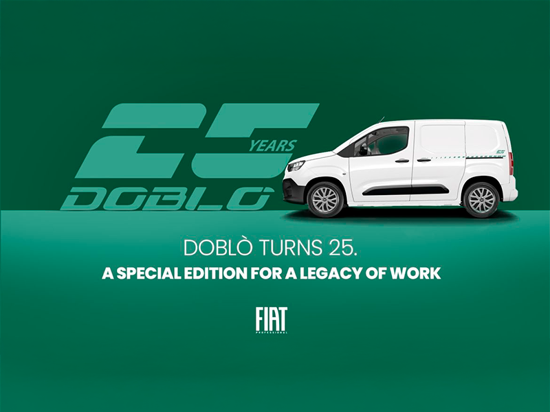 FIAT Professional Doblò comemora 25 anos